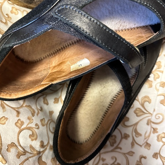 NAOT MAITAI BLACK LEATHER MARY JANE Size EU40/US 9 *NEW SOLES! - Picture 7 of 8